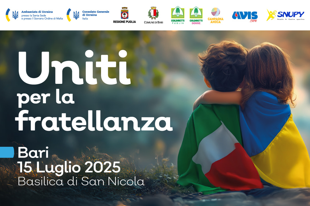 “UNITI PER LA FRATELLANZA” – BARI CAPITALE DELL’ACCOGLIENZA