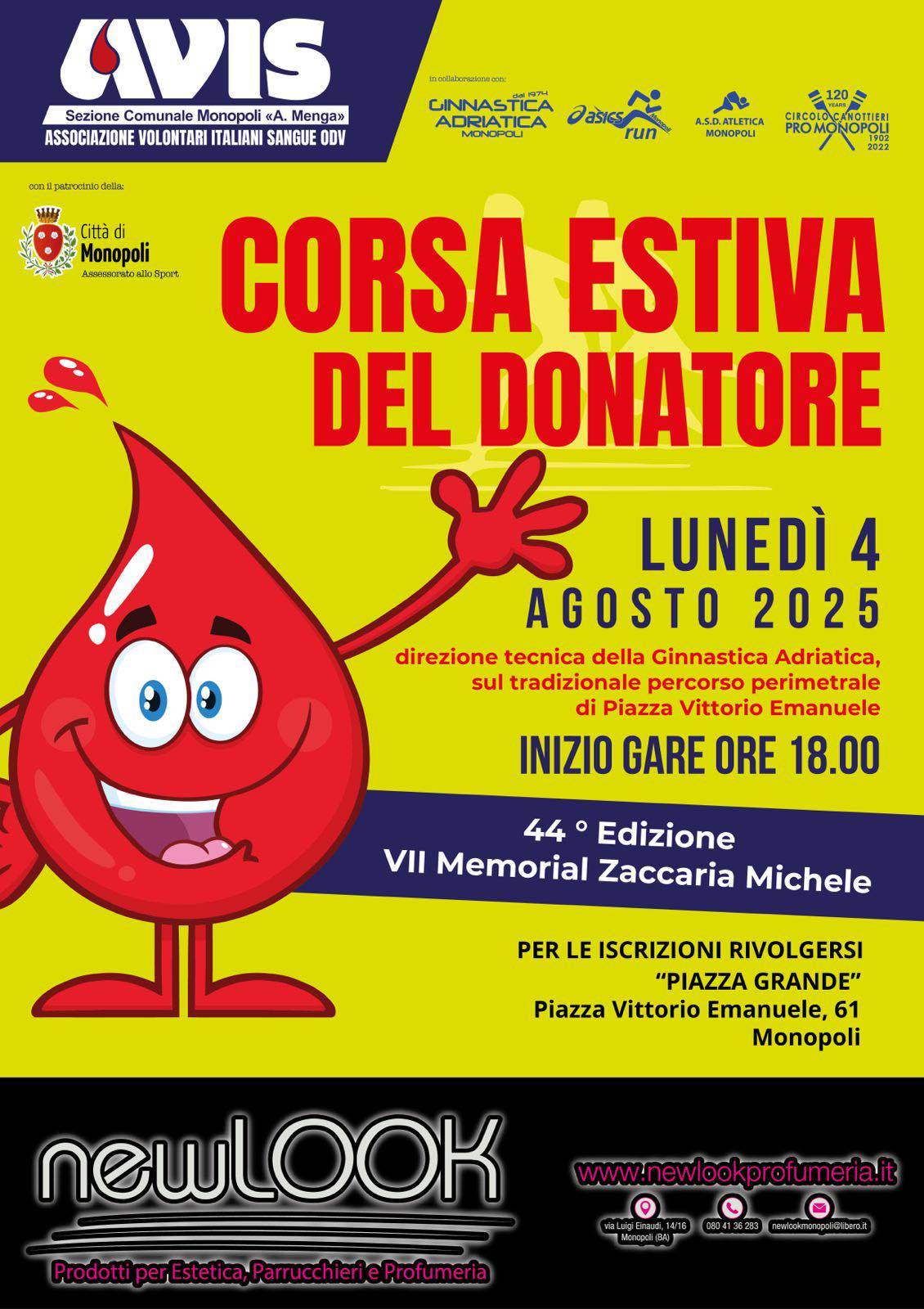 Corsa Estiva del Donatore – AVIS Monopoli