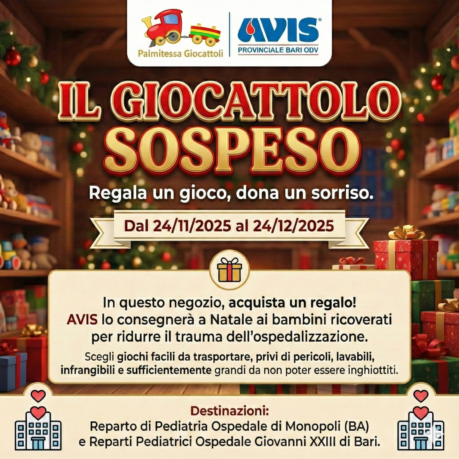 AVIS Provinciale Bari – Il giocattolo sospeso